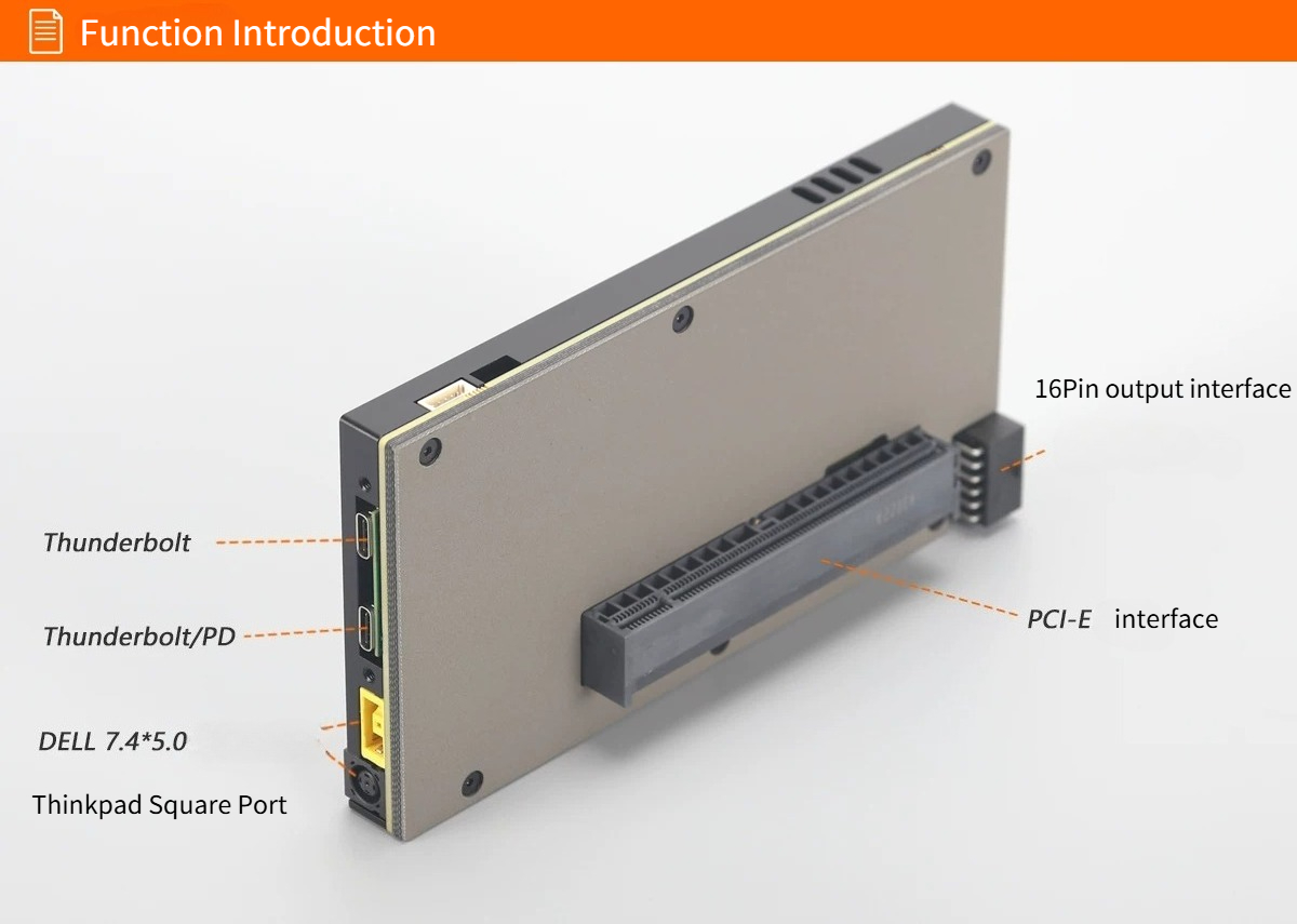 Upgraded TH5P4GaN Laptop Thund - Gpu External Dock Egpu Thunderbolt 4 recension och pris