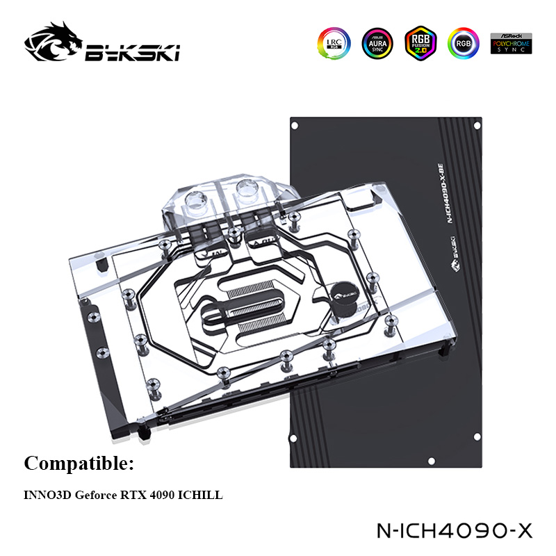 Bykski Water Cooler Use For IN - Rtx 4090 Water Block Full Cover recension och pris