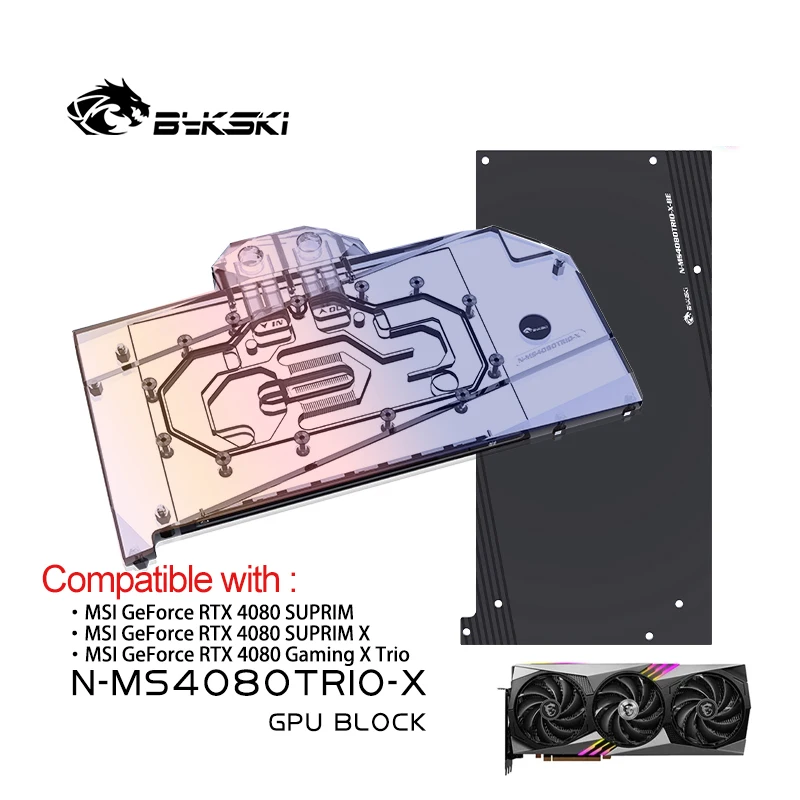 Bykski GPU Block for MSI RTX 4 - Rtx 4080 Water Cooling Block recension och pris
