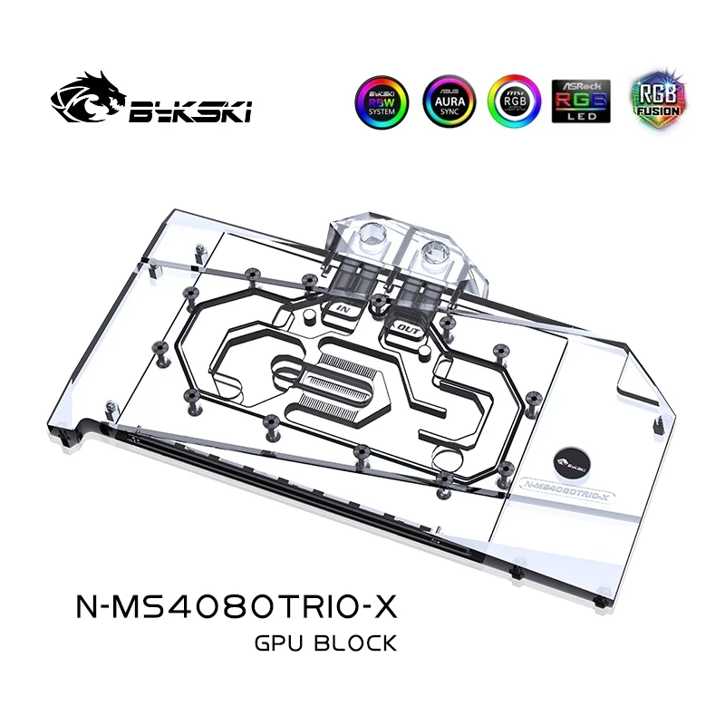 Bykski GPU Block for MSI RTX 4 - Rtx 4080 Water Cooling Block recension och pris