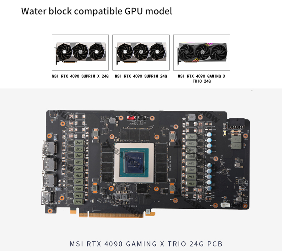 Barrow GPU Water Block , For M - Rtx 4090 Water Block Full Cover recension och pris