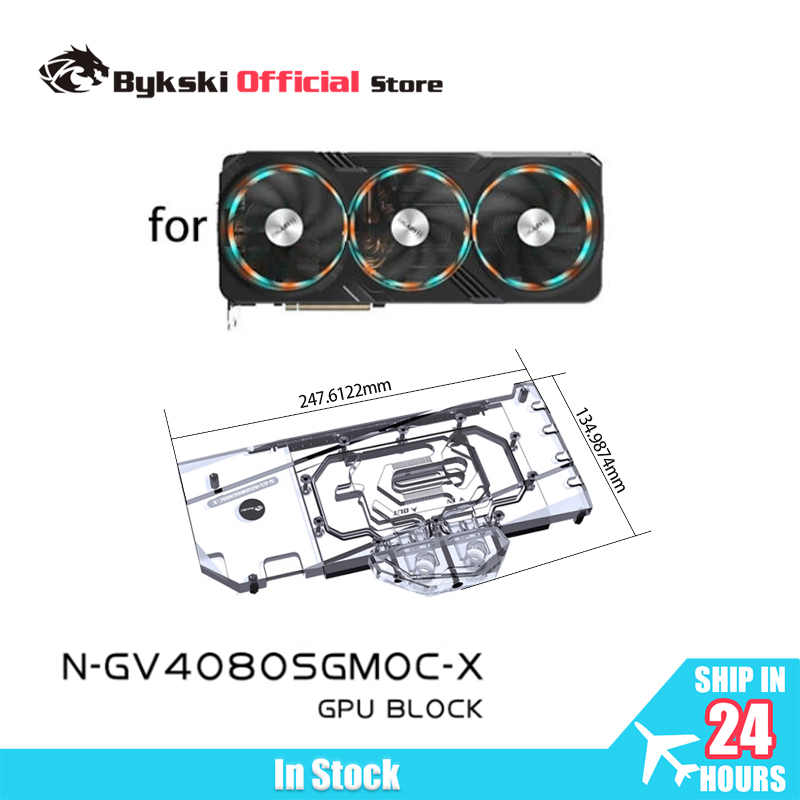 Bykski GPU Block for Gigabyte  - Rtx 4080 Water Cooling Block recension och pris