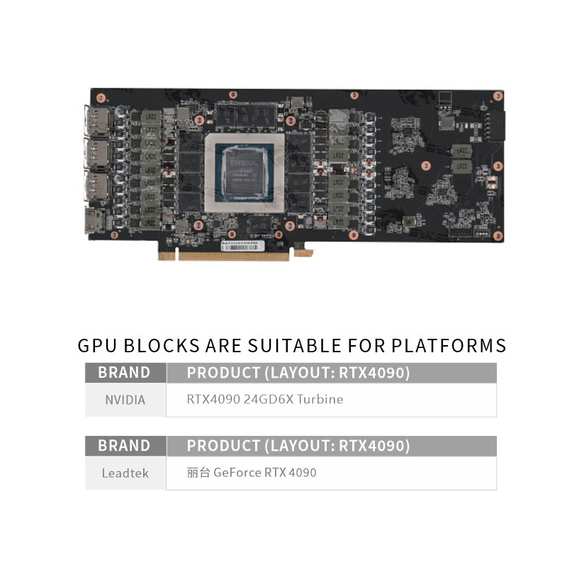 Bykski N-RTX4090-X GPU Water B - Rtx 4090 Water Block Full Cover recension och pris